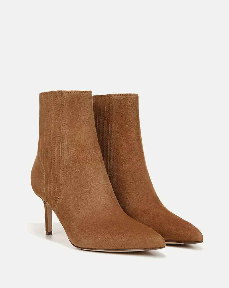 Veronica Beard - Lisa Suede Mid-Heel Bootie - Hazelwood