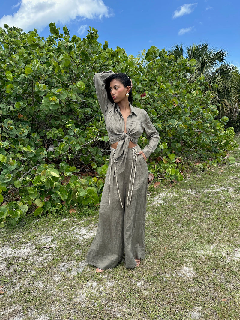 Jessie X JBQ  - Serpent Top - Vineyard Green