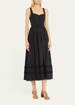 Ulla Johnson - Isadora Midi-Dress - Noir