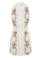 GEMMA DRESS - PAINTED FLOWER CHOCOLATE