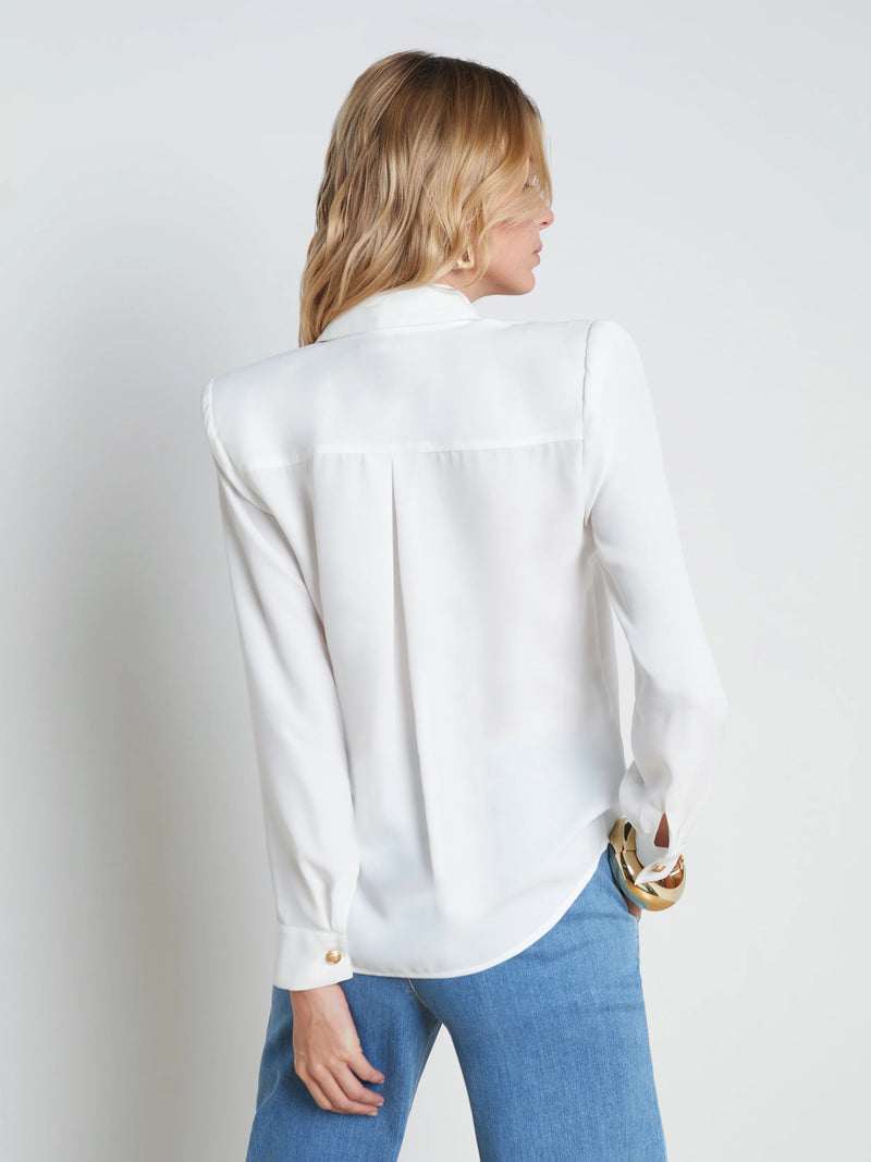 L’agence - Maisy Cargo Pocket Shirt - Ivory
