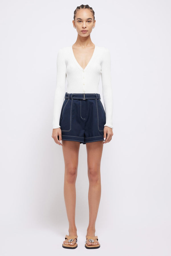 Simkhai - Lourie Belted Shorts - Midnight