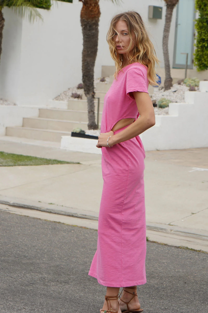 LNA - Mayer Reversible Maxi Dress - Candy Pink