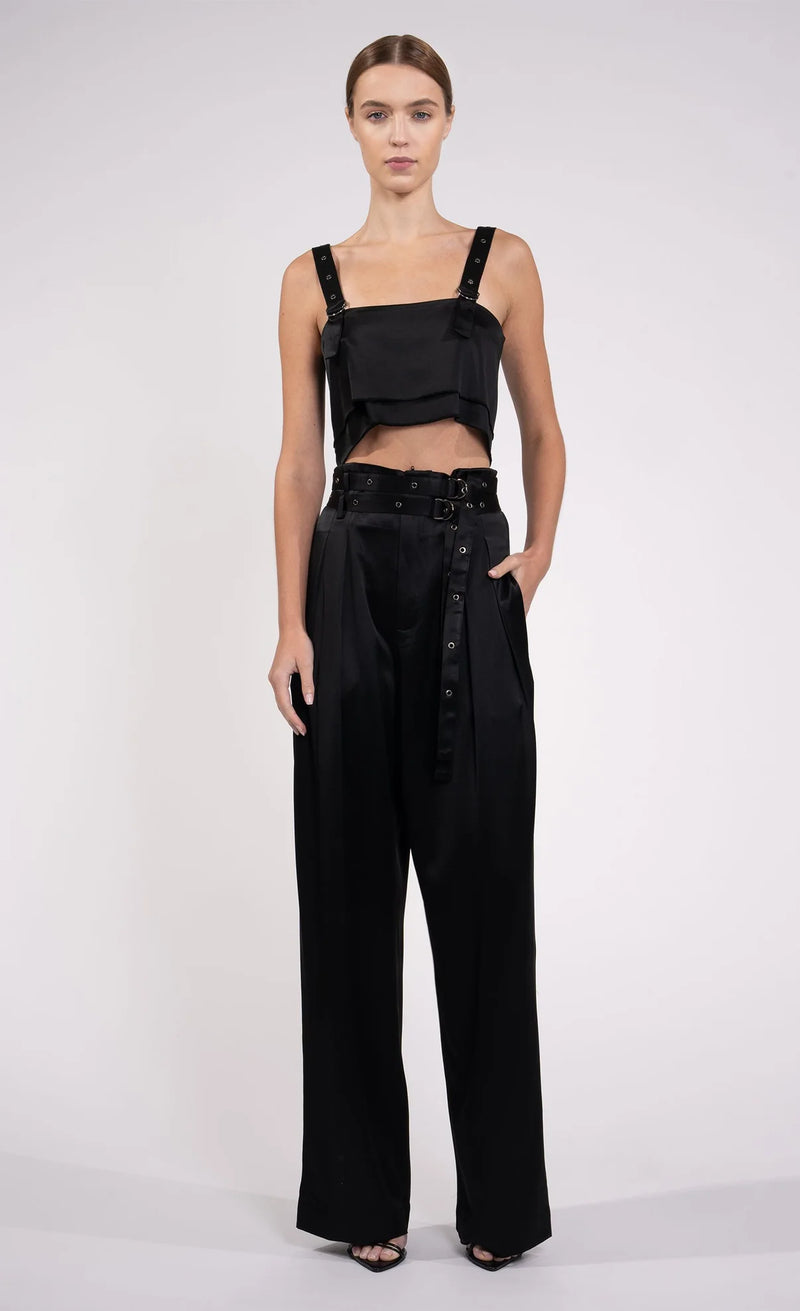 Nonchalant - Frey Crop - Black