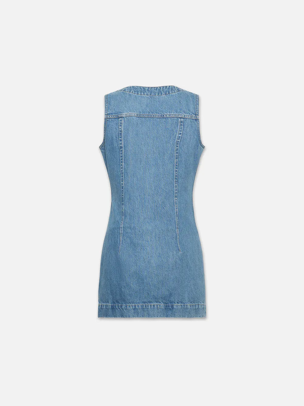 Frame Sleeveless Trucker Pocket Dress | Delaware | Denim