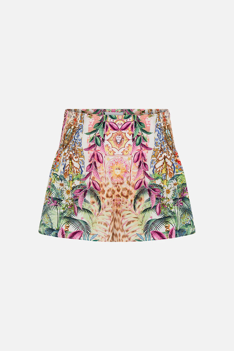 Camilla - Shorts With Side Flounce - Flowers of Neptune