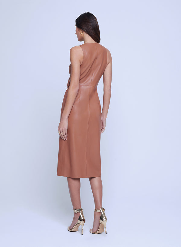 L’agence - Amal Buckle Midi Dress - Fawn