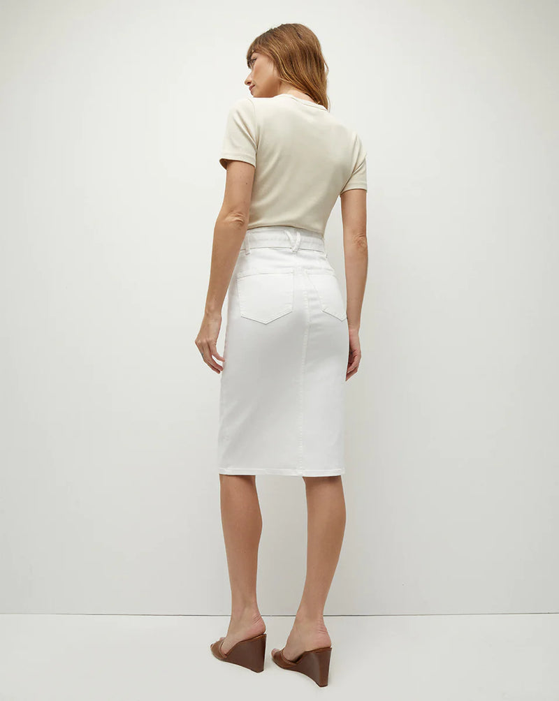 Veronica Beard - Nazia Denim Pencil Skirt - White