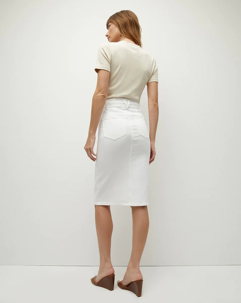 Veronica Beard - Nazia Denim Pencil Skirt - White Veronica Beard - Nazia Denim Pencil Skirt - White
