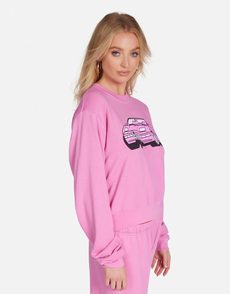 Lauren Moshi - Barbie Spalding Convertible Sweater - Pink