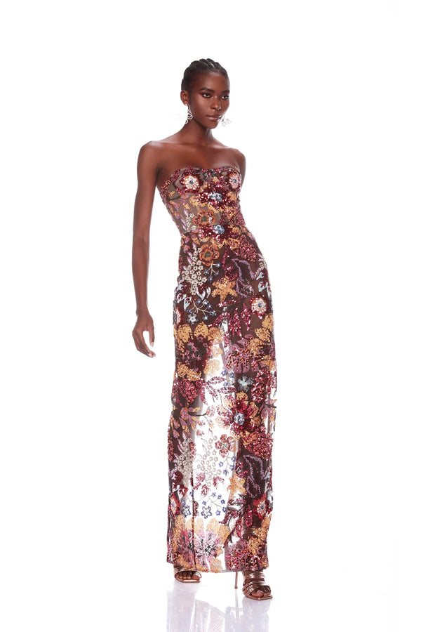 Bronx and Banco - Dahlia Maxi Dress - Sequin Multi