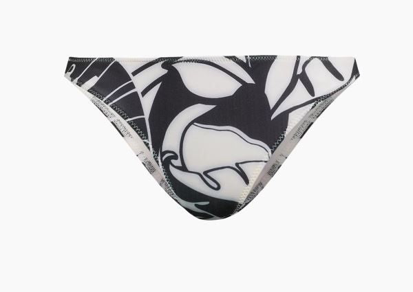 Ramy Brook - Isla Bikini Bottom - Black/White Palm Print