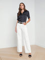 L’agence - Scottie H/R Wide Leg - Blanc