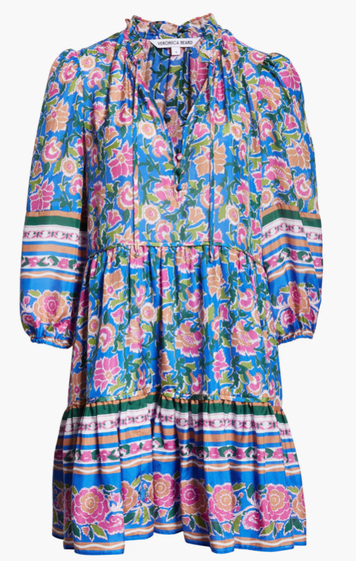 Veronica Beard - Hawken Dress - Sarong Floral Print