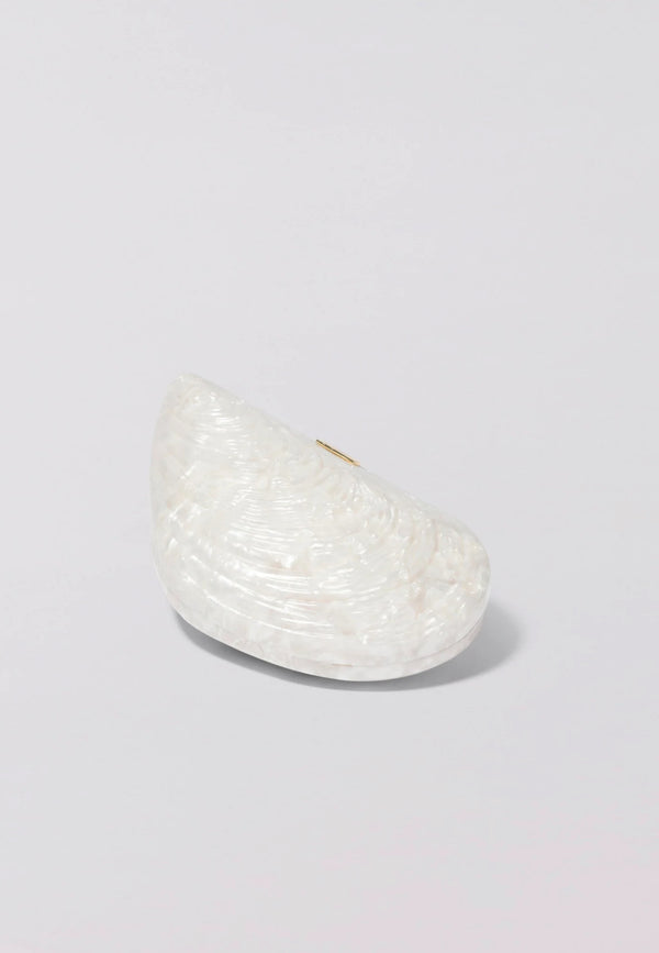 Simkhai - Bridget Pearl Oyster Clutch - Ivory