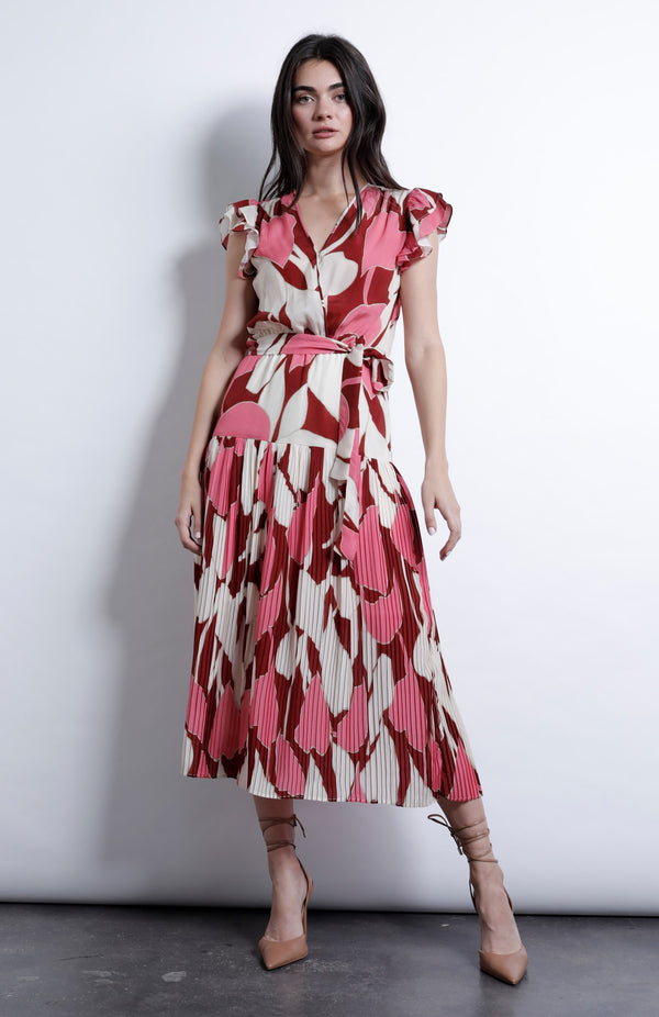Karina Grimaldi - Celestina Print Dress - Hoja Multi