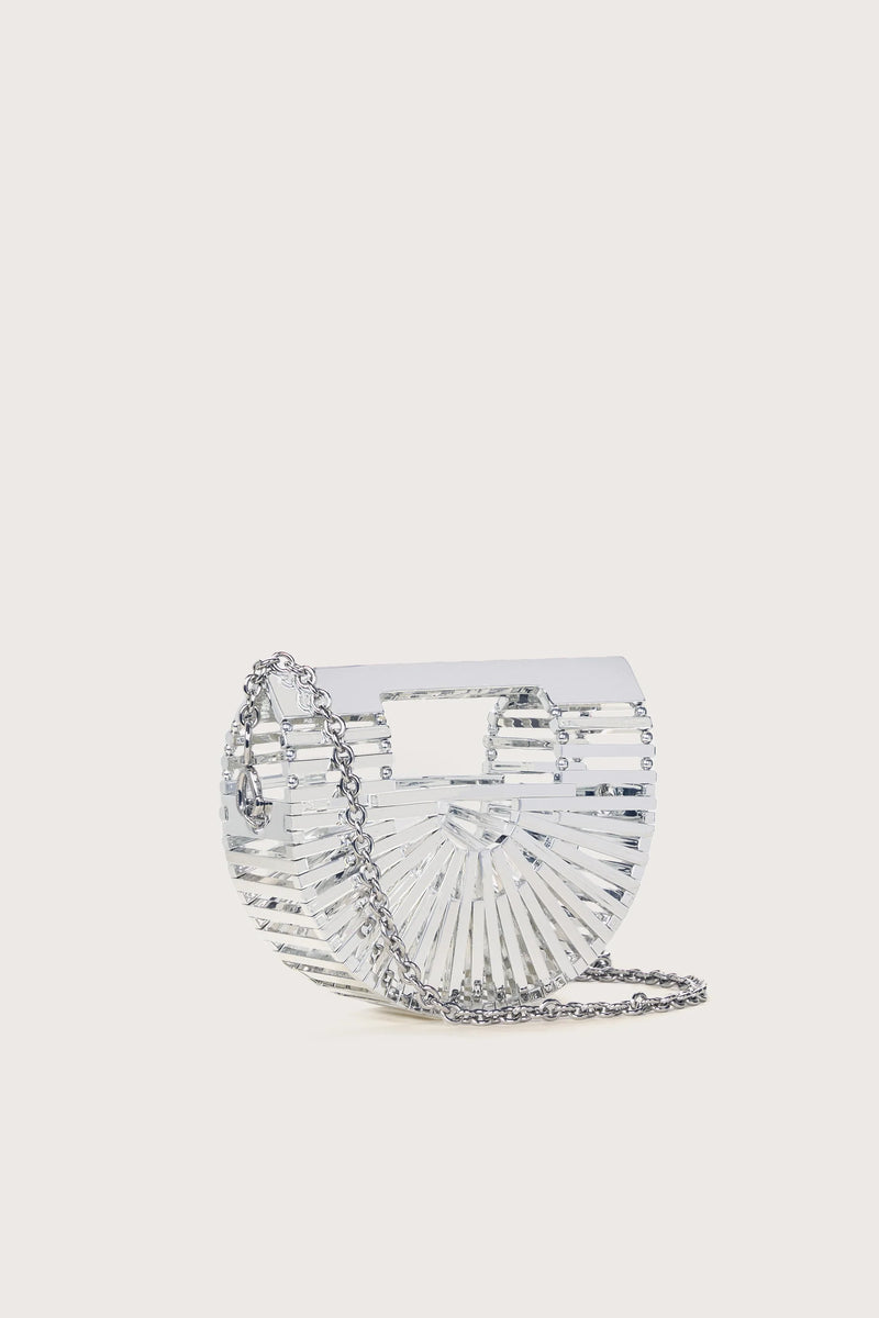 Cult Gaia Gaia s Ark Nano Crossbody Shiny Silver