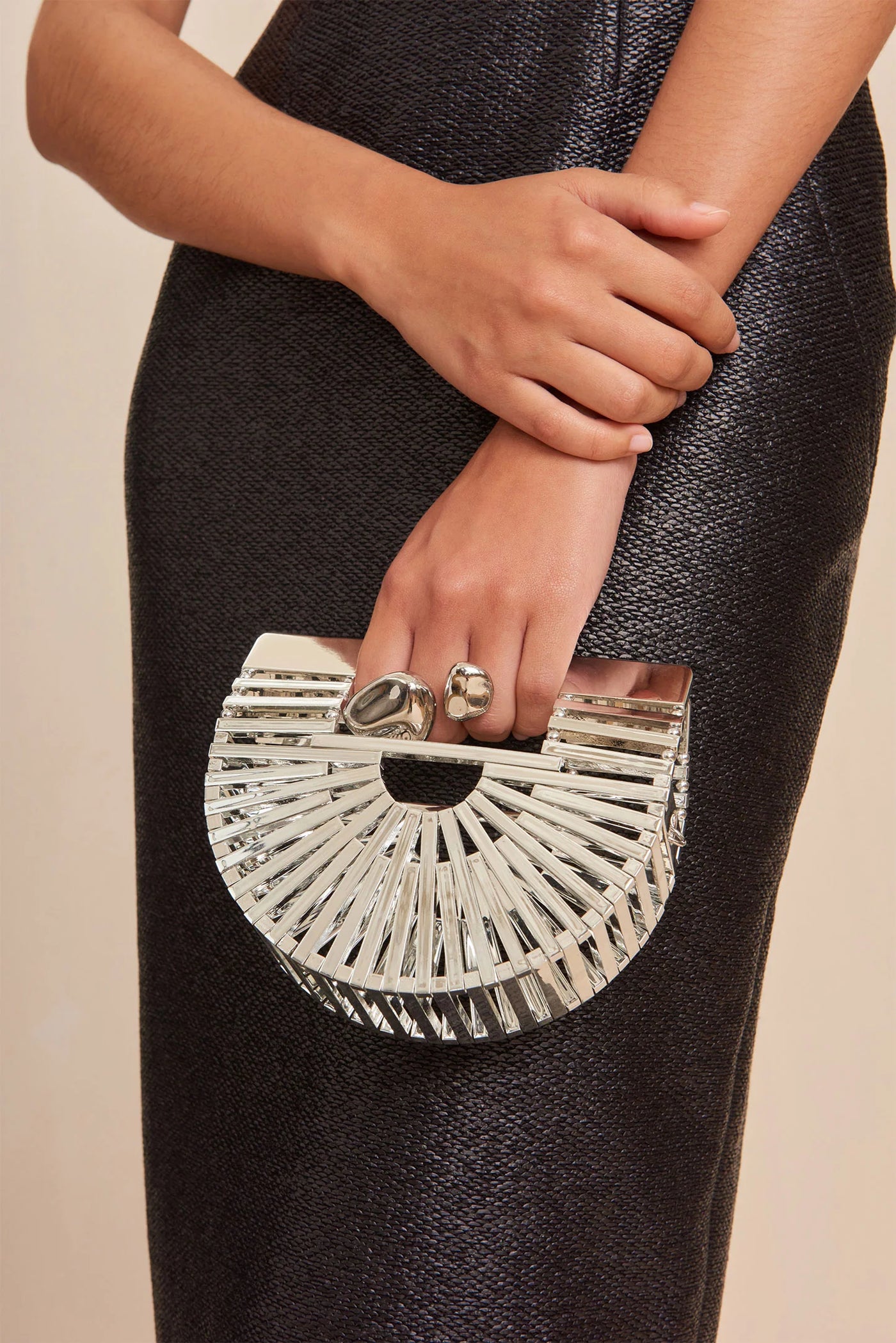 Cult Gaia - Gaia's Ark Nano Crossbody - Shiny Silver