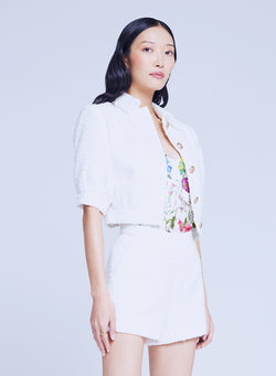 L’agence - Cove Tweed Jacket - White