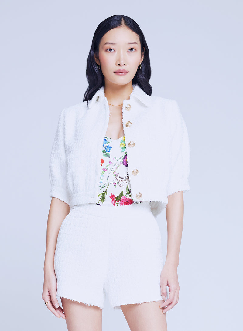 L’agence - Cove Tweed Jacket - White