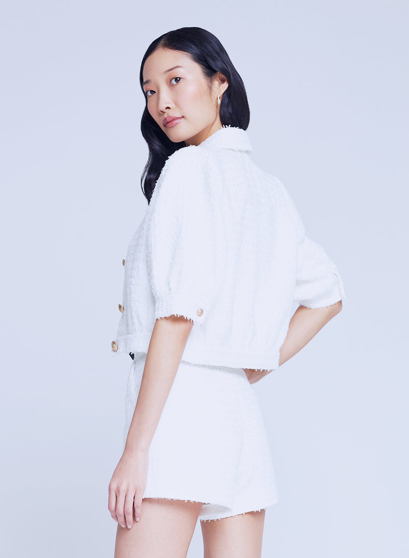 L’agence - Cove Tweed Jacket - White