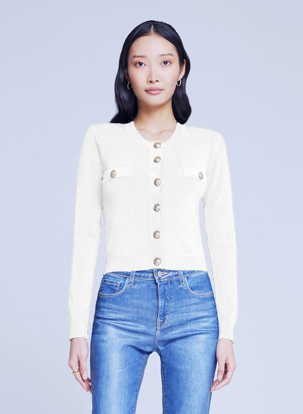 L’agence - Toulouse Cardigan - Ivory