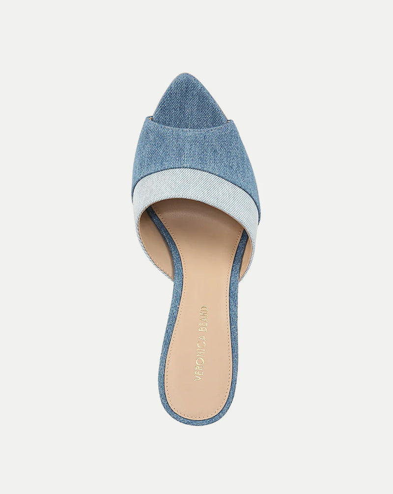 Veronica Beard - Thora Denim Mule - Blue