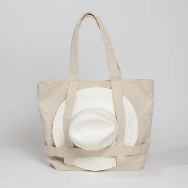 Hat Attack - The Original Canvas Traveler Bag - Solid Natural
