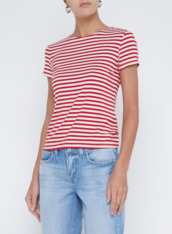 L’agence - Ressi Tee - Red/White Stripe