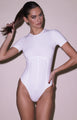 Fleur Du Mal - Organic Cotton T-shirt Bodysuit - Ivory