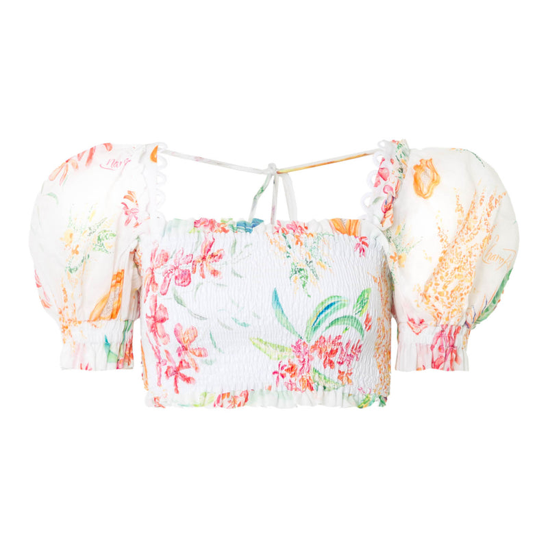 Charo Ruiz - Top Lirio - White Fresca