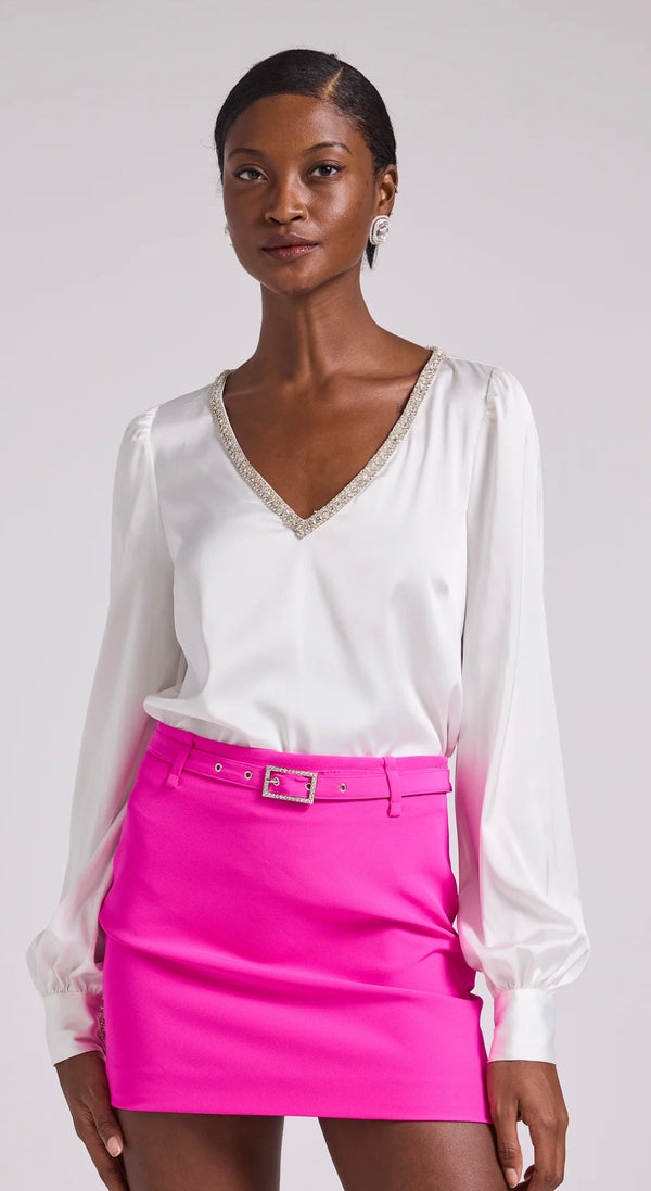 Generation Love - Catalina Crystal Blouse - White