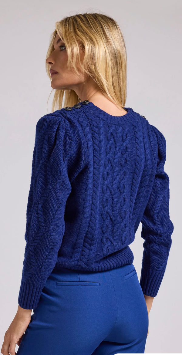 Generation Love - Brooks Cable Sweater - Navy