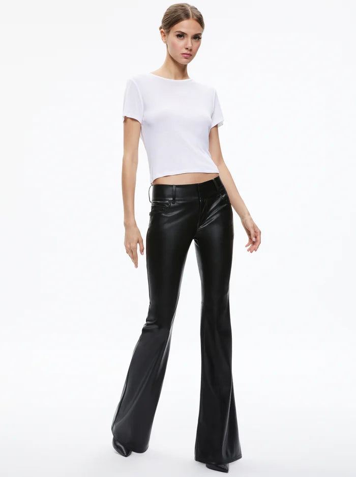 Bootcut Work Pants For Women Alice Olivia Deanna Vegan Leather