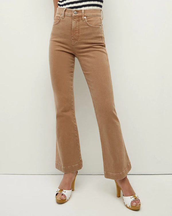 Veronica Beard - Carson Kick Flare Jean - Tan Sierra
