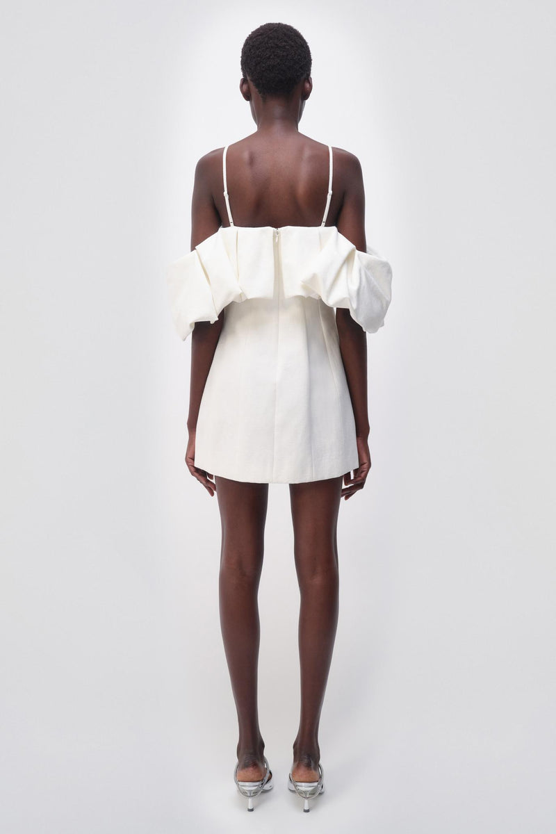 Simkhai - Puff Mini Dress - Natural White