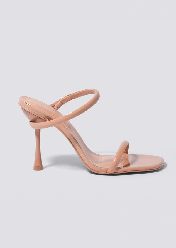 Mykonos Padded Knot Contrast Slider Sandals in Pink - Larena Fashion