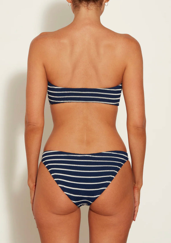 Hunza G - Jean Bikini - Stripe Navy/White