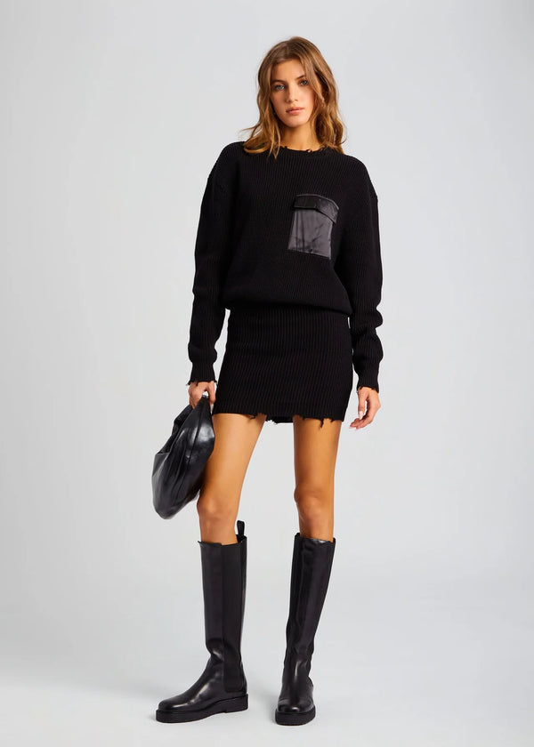 Ser.o.ya - Daniella Sweater Dress - Black