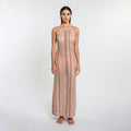 Peixoto - Harley Halter Dress - Sand Crochet