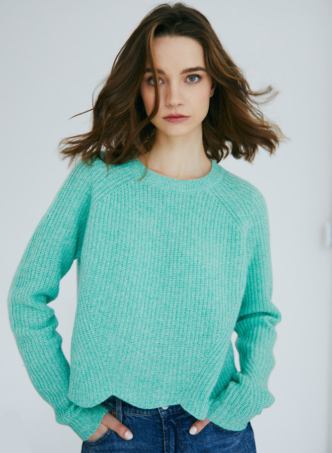 Autumn Cashmere Scalloped Shaker Fizzy Mint