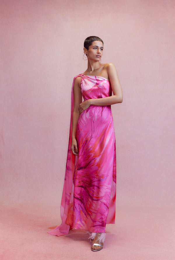 Hemant and Nandita - Abira Maxi Dress - Pink