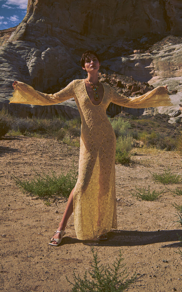 Alexis - Sariyah Dress - Yellow Lace