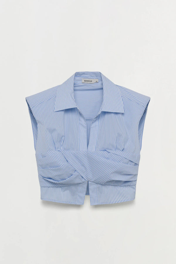 Simkhai - Emie Top - Blue Stripe