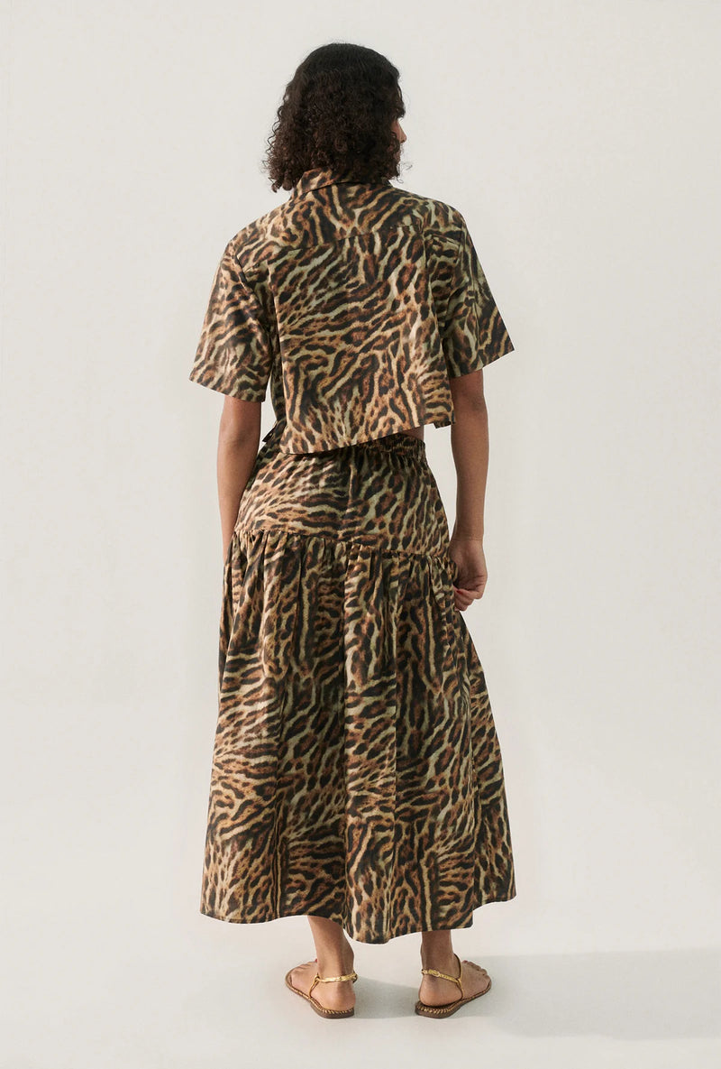 Silk laundry leopard hot sale