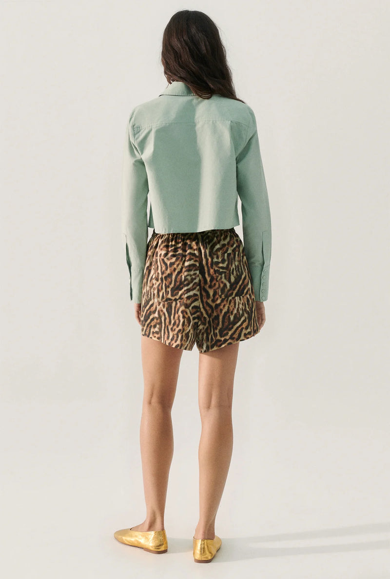 Silk Laundry - Slouch Shorts - Leopard