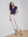 L’agence - Kendra Cropped Flare Jean - Blanc