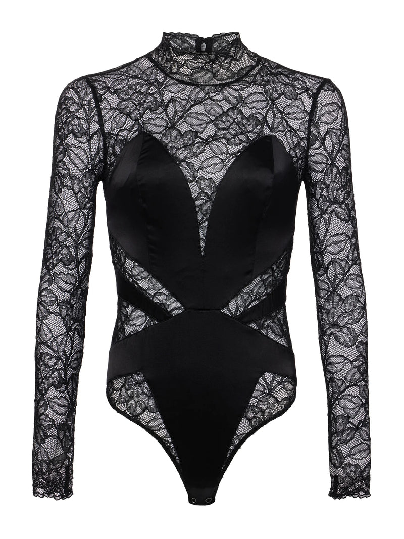 L’agence - Spritz Lace Bodysuit - Black