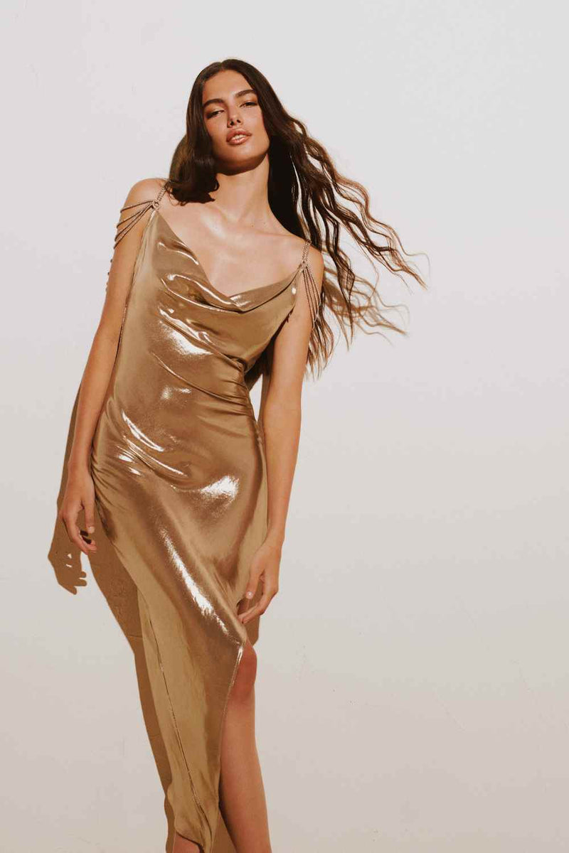 My Beachy Side - Charlotte Dress - Bronze Shimmer