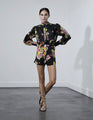 Karina Grimaldi - Felicity Print Blouse - Black Tuscan Flowers
